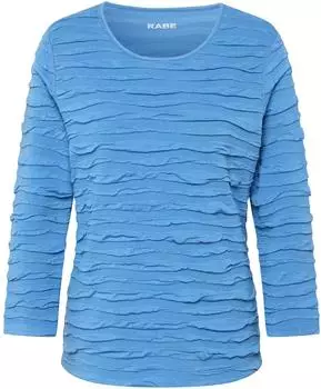 Rabe 3/4-Arm-Shirt mit Struktur Muster (55-114300) hellblau