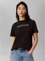 T-Shirt CALVIN KLEIN, Damen, Gr. S, schwarz, Jersey, Obermaterial: 100%...