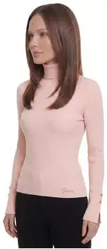 Guess Langarmshirt mit Label-Stitching (W6BR29-Z1417-G64J) blush breeze
