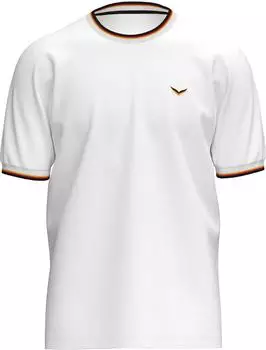 Trigema Deutschland T-Shirt mit kontrastfarbigen B&uuml;ndchen (37249807) wei&szlig;