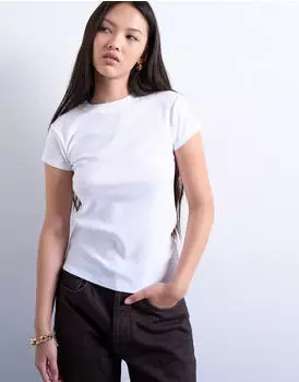 Topshop Everyday T-Shirt Slim Fit (31000138) wei&szlig;