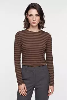 Marc O'Polo Longsleeve Regular (22176548) dunkelbraun