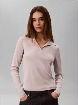 Calvin Klein Langarmshirt Regular Fit mit Knopfleiste (LV047H203GQCF) ashes of roses
