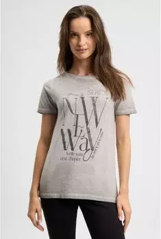 Soccx Rundhalsshirt aus Baumwolle (ST2601-3233-44) fresh grau