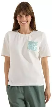 Cecil T-Shirt mit Rundhals und Brusttasche (B32542923474L) wei&szlig;