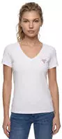 Guess T-Shirt W2YI45 J1314 Wei&szlig; Slim Fit Female