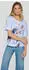 Rabe Kurzarmshirt mit Allover-Print (56-118381) ozean