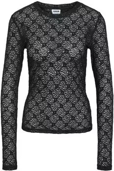 Noisy May NMJudith L/S Lace Top Langarmshirt (27034819) schwarz