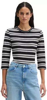 Marc O'Polo T-Shirt in soft slub jersey (44321111) dark blue