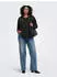 Only CARALBA L/S V-NECK DECO TOP JRS BF Regular Fit (34549043) schwarz detail:silber stone leafs