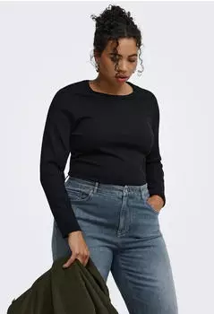 Only Onlval Life L/S O-Neck Top JRS Noos (15382071) schwarz