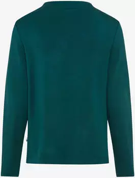 BRAX Damen Langarmshirt Style CARINA L dark sea gr&uuml;n Gr. (900105_90674100_35)