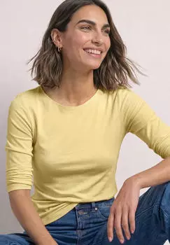 Street One Basic Shirt mit U-Boot-Ausschnitt (A32607718033)