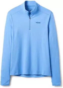 Rab Women's Force LS Zip (QCC-40) blue bird