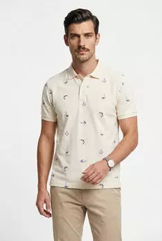 GANT Poloshirt EMBROIDERED (2014100) creamed wei&szlig;