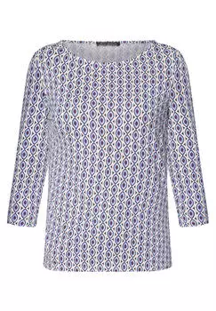 Betty Barclay 3/4-Arm-Shirt mit U-Boot-Ausschnitt (17181447) rot/blau