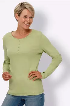 Sieh an! Langarmshirt lindgr&uuml;n