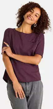 Lieblingsst&uuml;ck CandiceEP T-Shirt im Batik-Look mit Statement-Stickerei (LLS1794008000001) fig/beere
