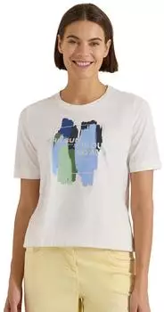 Cecil T-Shirt aus reiner Baumwolle (CCB325582) vanilla white