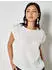 Apricot T-Shirt mit Rundhals-Ausschnitt und Viertelarm (35319441) creme