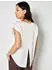 Apricot T-Shirt mit Rundhals-Ausschnitt und Viertelarm (35319441) creme