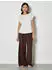 Apricot T-Shirt mit Rundhals-Ausschnitt und Viertelarm (35319441) creme
