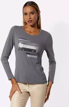 Cr&eacute;ation L Shirt Langarmshirt (85070759) anthrazit