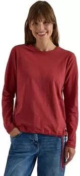 Cecil Langarmshirt aus reiner Baumwolle (B325807) russet red