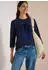 Cecil 3/4-Arm-Shirt mit geschlitztem Rundhalsausschnitt (325879) urban dunkelblau