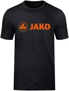 Jako Promo T-Shirt kurzarm black melange/neon orange (Damen) (6160-506)