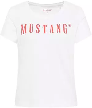 Mustang Alma mit Print T-Shirt kurzarm wei&szlig; (Damen) (1013933-2045)