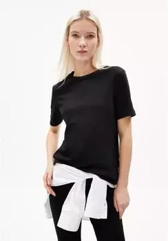 Armedangels Lualaa T-Shirt kurzarm schwarz (Damen) (30006877)