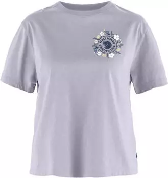 Fj&auml;llr&auml;ven Fj&auml;llblomster Logo T-Shirt kurzarm lavender mist (Damen) (F14600213-452)