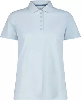 CMP Einfarbiges Pique Poloshirt kurzarm sky blue (Damen) (3T59676-L253)