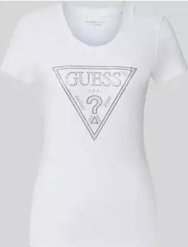 Guess Logo-Dreieck T-Shirt kurzarm (Damen)
