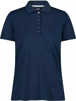 CMP Einfarbiges Pique Poloshirt kurzarm blue/stone (Damen) (3T59676-12MG)