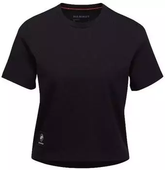 Mammut Massone Cropped Patch T-Shirt kurzarm schwarz (Damen) (1017-05180-0001)