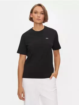 Lacoste Relaxed Fit T-Shirt kurzarm schwarz (Damen) (TF7215-00-031)