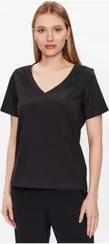 Calvin Klein V-Neck T-Shirt kurzarm ck black (Damen) (K20K205338BEH)