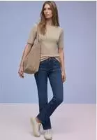 Street One CCA3247781727840, Street One Kurzarm Shirt mit Knopfdetail Beige