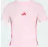 adidas Essentials 3-Streifen Slim Baby T-Shirt kurzarm clear pink/pure ruby (Damen) (KA4965)
