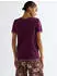 Wrangler Ringer T-Shirt kurzarm potent purple (Damen) (112386834)
