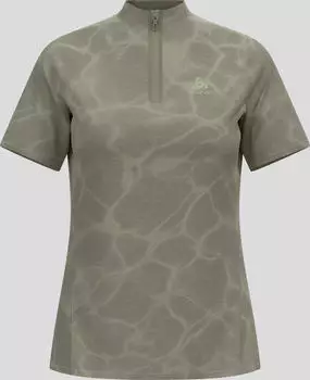 Odlo Ascent Chill-Tec Poloshirt kurzarm agate gray melange (Damen) (554221-10868)