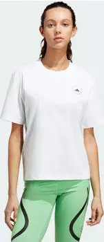adidas by Stella McCartney TrueCasuals Regular Sportswear T-Shirt kurzarm wei&szlig; (Damen) (HR9167)