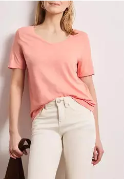 Street One Basic Gerda T-Shirt kurzarm light apricot (Damen) (A32302717375)
