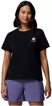 Columbia Rolling Bend mit Grafik T-Shirt kurzarm black/stacked gem mini (Damen) (2120021-009)
