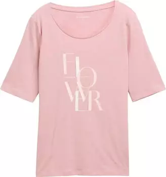 Tom Tailor Print T-Shirt kurzarm morning pink (Damen) (1047062-11055)