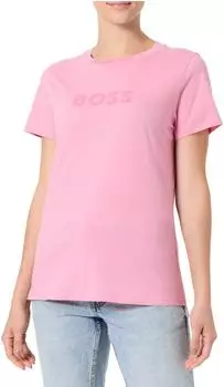 Hugo Boss Kontrast-Logo T-Shirt kurzarm open purple (Damen) (50501139-554)