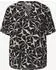 Street One Blusenshirt mit Split Neck und Print T-Shirt kurzarm schwarz (Damen) (A34667620001)