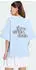 adidas 3 Stripes Studio Boyfriend T-Shirt kurzarm glow blue (Damen) (KX3167)